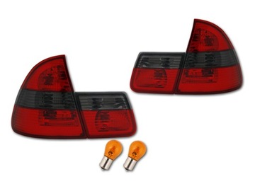 LAMPA TYL KPL BMW 3 E46 KOMBI RED SMOKE TUNING