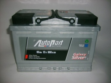 AKUMULATOR 85AH AUTOPART GALAXY SILVER HYBRID 88