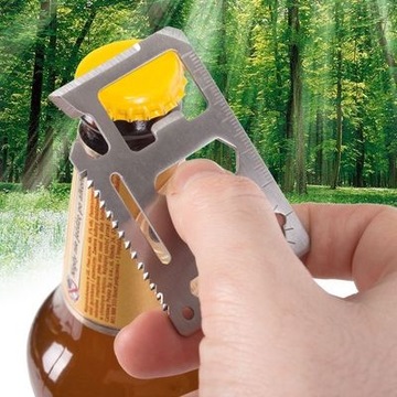 SURVIVAL MULTITOOL SURVIVAL CARD С 11 ФУНКЦИЯМИ, КЕЙС