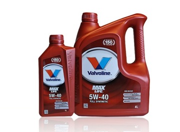 OLEJ VALVOLINE MAXLIFE 5W40 5W-40 5L (4+1) MYSZKÓW