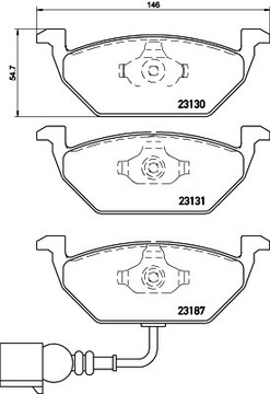 Диски и колодки Brembo ПЕРЕДНИЕ AUDI A2 A3 8L 256мм