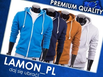 Rozpinana bluza męska z kapturem Lamon Quality XL