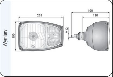 ФАРА С ЛАМПОЙ ПОВОРОТОВ CAT 428F 428E