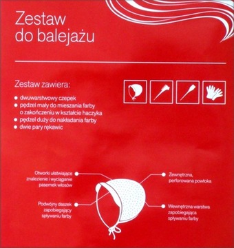 ZESTAW DO FARBOWANIA WŁOSÓW BALEJAŻU PASEMEK