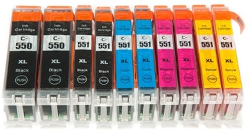 10x CANON PGI550XL CLI551XL IP7250 MG5650 MG5550