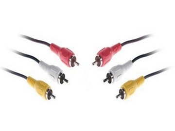 Inteligentny kabel Audio-Video 3 RCA 3m Stereo