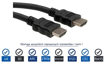 НОВЫЙ И СОВЕРШЕННО 5M 3D 4K CE RoHS КАБЕЛЬ HDMI