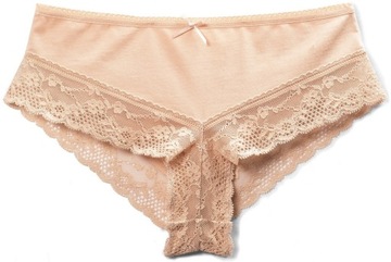 FIGI ATLANTIC RCP015 MINI BIKINI KORONKA MAJTKI ELASTYCZNE BEŻOWE *M*