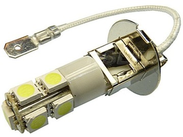 żarówka LED H3 Mocna 9 SMD dzienne DRL Tuning do TIR BUS lightbar 12V 24V