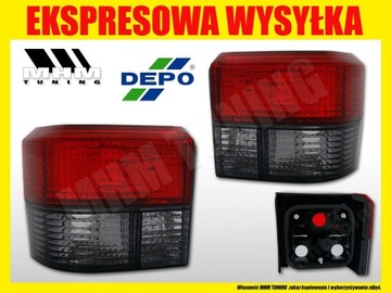 КОМПЛЕКТ ЗАДНИХ ФОНАРЕЙ VW T4 TRANSPORTER RED SMOKE DEPO FK