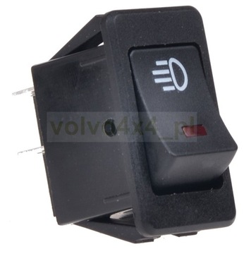 WŁĄCZNIK PRZEŁACZNIK 12V +LED do HALOGENY LISTWA
