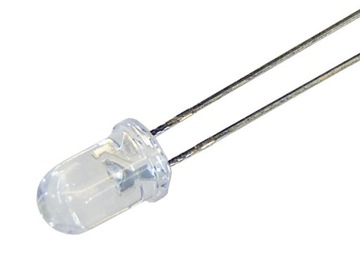 Dioda LED 5 mm zegar licznik deska 12V niebieska