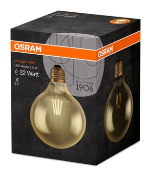 Декоративная светодиодная лампа накаливания OSRAM E27 2,5 Вт