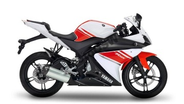 Yamaha YZF R125 naklejki okleina 2008 biała KOMPLET