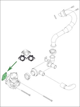 Заглушка EGR 1.6 HDi PEUGEOT 206 207 307 308 407