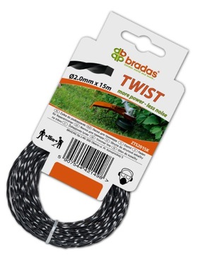 ŻYŁKA DO PODKASZAREK KOS, TWIST, 2,0mm x 15m