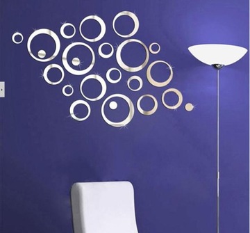 Зеркальные наклейки на стены с зеркальным эффектом