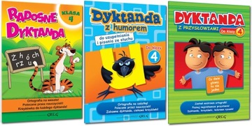 DYKTANDA DO KLASY 4 / PAKIET 3 KSIĄŻEK /ORTOGRAFIA