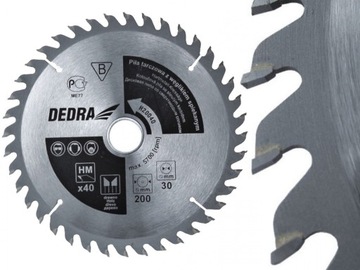 DEDRA Piła tarczowa do drewna węglik 400x30 80z