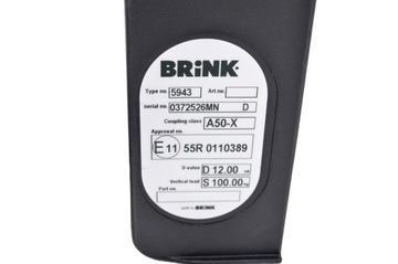 Фаркоп BRINK 5943 - BMW X3 2014+