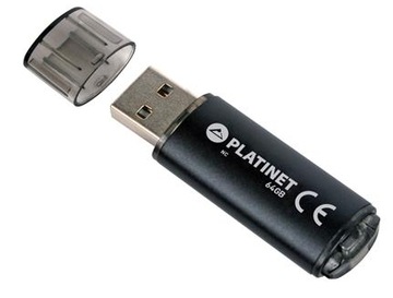 Pendrive Aluminium USB 64GB Platinet X-DEPO + cena