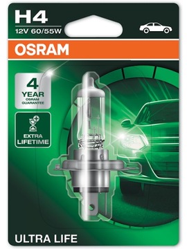 Лампа Osram H4 Ultra Life 12 В 60/55