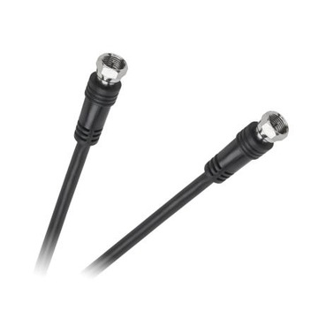 KABEL Z WTYKAMI F 10M CZARNY