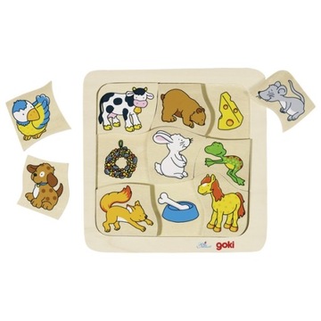 ŚWIETNE puzzle WARSTWOWE dla dzieci EDUKACYJNE Układanka dla dzieci
