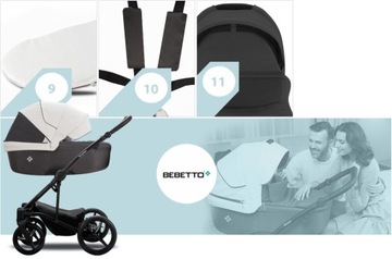 КОЛЯСКА BEBETTO 3В1 TORINO 01 CZ I + CYBEX ATON 5