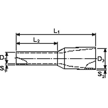 HL08004 Рукава фи 0,5мм оранжевые 100 шт Hilpress