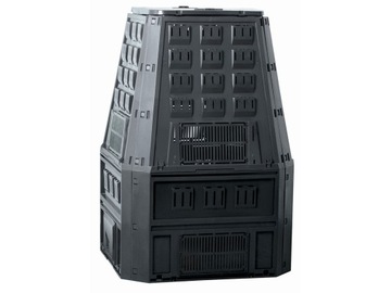 Большой садовый компостер 850L, размеры 900x910x1345 мм, черный, легкий рын