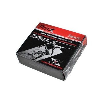 Передний велосипедный фонарь Prox Sirius 2xXP-G3, 900 Лм, 5200 мАч, USB-C