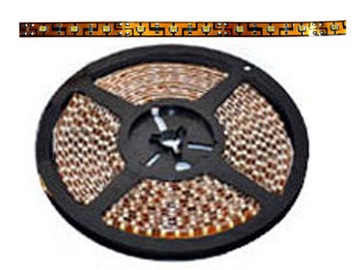 TAŚMA LISTWA 300 LED SMD 3528 ciepła 5m brązowy