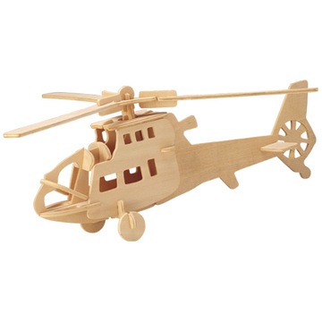 PUZZLE DREWNIANE 3D HELIKOPTER ŚMIGŁOWIEC WOJSKOWY