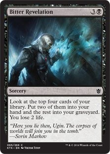 MTG 4x Bitter Revelation