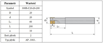 РЕЗОК ДЛЯ ТАРЕЛ СКЛАДНОЙ FI 20 на APKT 1003 *FV*