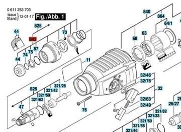 ВТУЛКА РУЧКИ BOSCH GBH 2-26 DRE ОРИГИНАЛ 2400 36