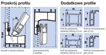 OKNO GOSPODARCZE PLUS INWENTARSKIE BIAŁE 70x40