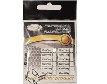 Przypon professional fluorocarbon 15kg 30cm 2szt