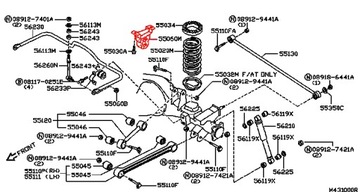 DORAZ ULOŽENÍ ZAVĚŠENÍ ZADNÍ NISSAN TERRANO PATHFINDER WD21