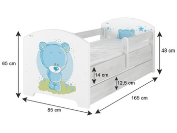 Детская кроватка OSKAR X BABY BOO 160Х80, матрас