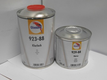 GLASURIT Прозрачный лак 923-88 1л + 929-88 0,5л