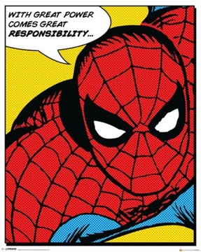 Marvel Spider-man Cytat Komiks - plakat 40x50 cm