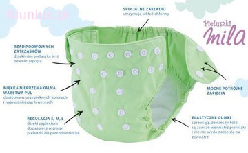 PUL DIAPER COVER МНОГОРАЗОВЫЕ ПОДГУЗНИКИ Mila