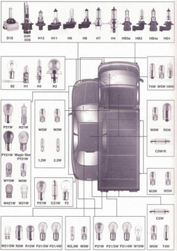 GE H1 SPORTLIGHT +50 НАБОР ЛАМПОК 2+2 W5W СИНИЙ