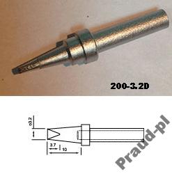 Grot 200J-3.2D Quick dłuto 3,2mm zwiększonej wytrz