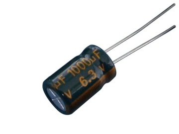 Kondensator 1000uF 6,3V 6V3 LOW ESR 8x12mm do komputera -2szt