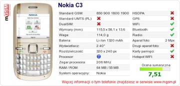 ТЕЛЕФОН NOKIA C3-00 3 ЦВЕТА