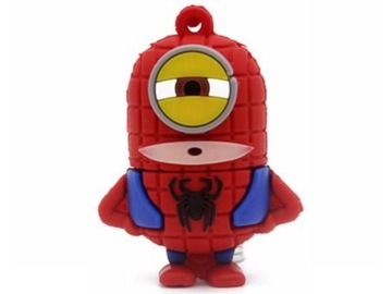 PENDRIVE USB 8 GB MINIONKI SPIDERMAN BAJKA BOHATER