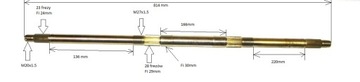 ЗАДНЯЯ ОСЬ ДЛЯ квадроцикла 81,4 см